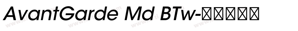 AvantGarde Md BTw字体转换